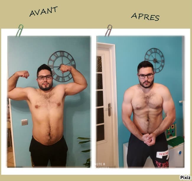 Avant / aprés coaching FitZone : transformation