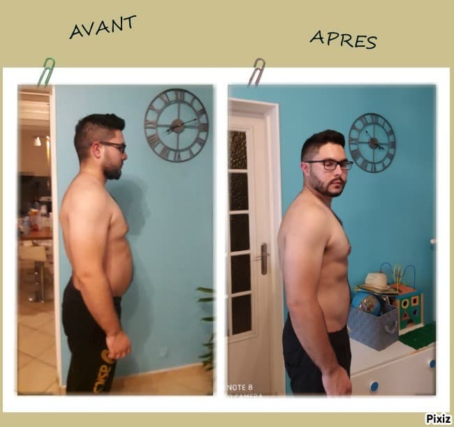 Avant / aprés coaching FitZone : transformation 2