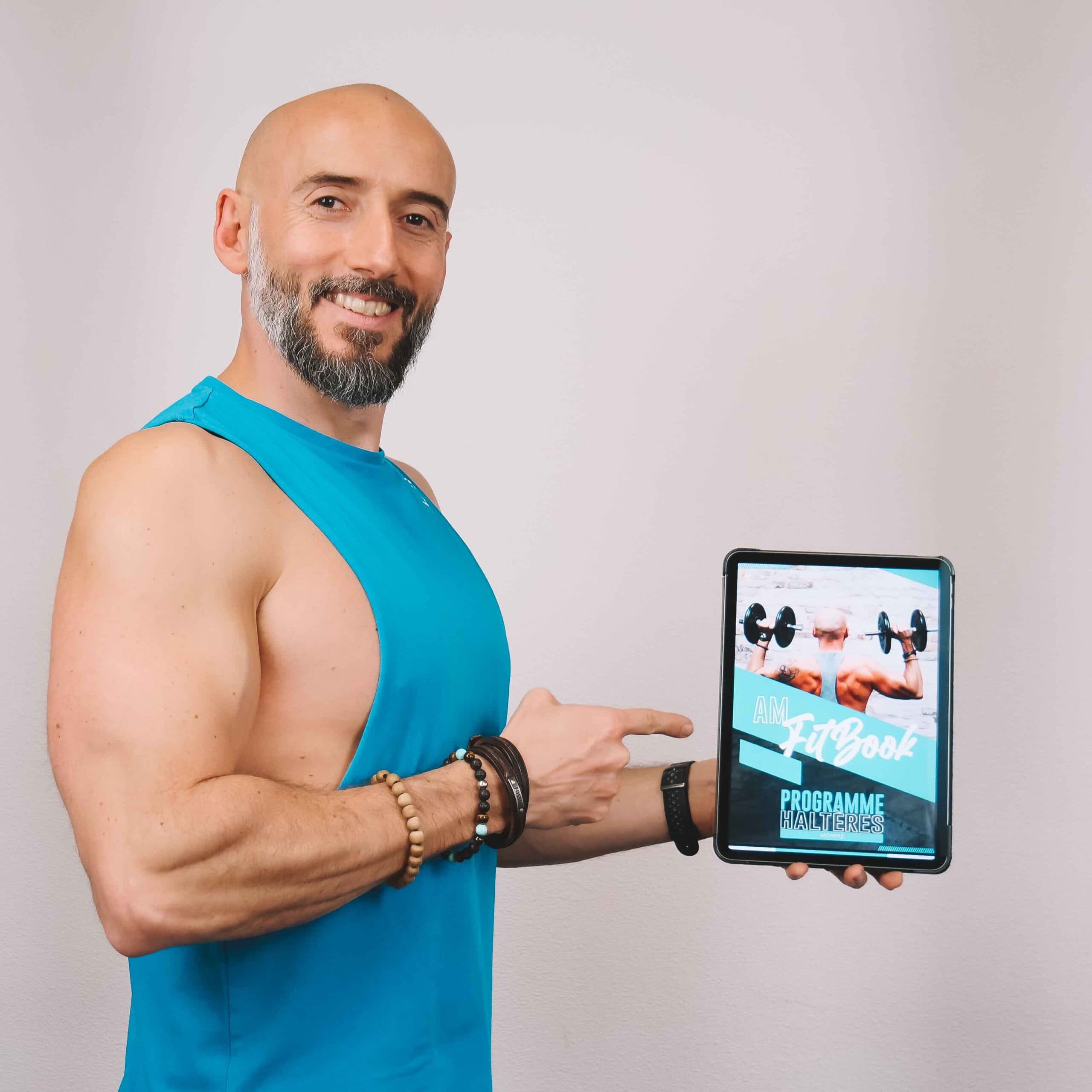 Jean avec l'eBook programme musculation haltères