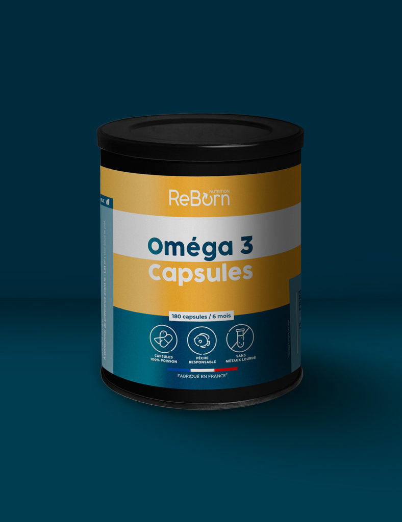 Oméga 3 180 gélules - ReBorn Nutrition