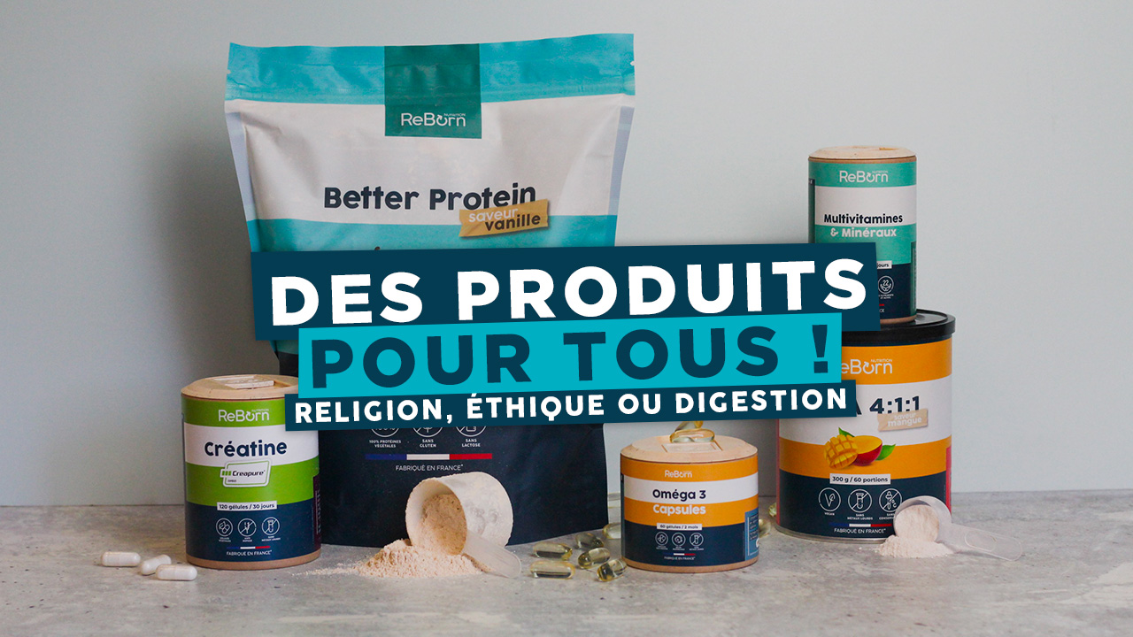 Produits Reborn Nutrition